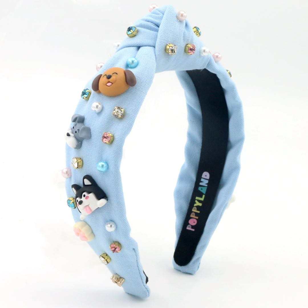 Pups in love 3-D Headband Ears-Handcrafted German Shepherd Puppy Ears Headband: Faux Fur Cosplay With  main image 3