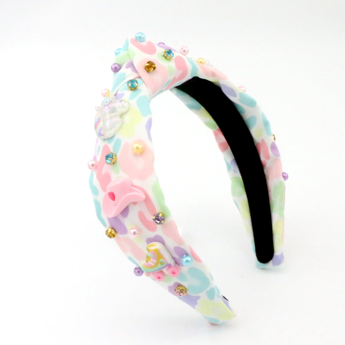 Frosted Leopard Girly Pop Headband