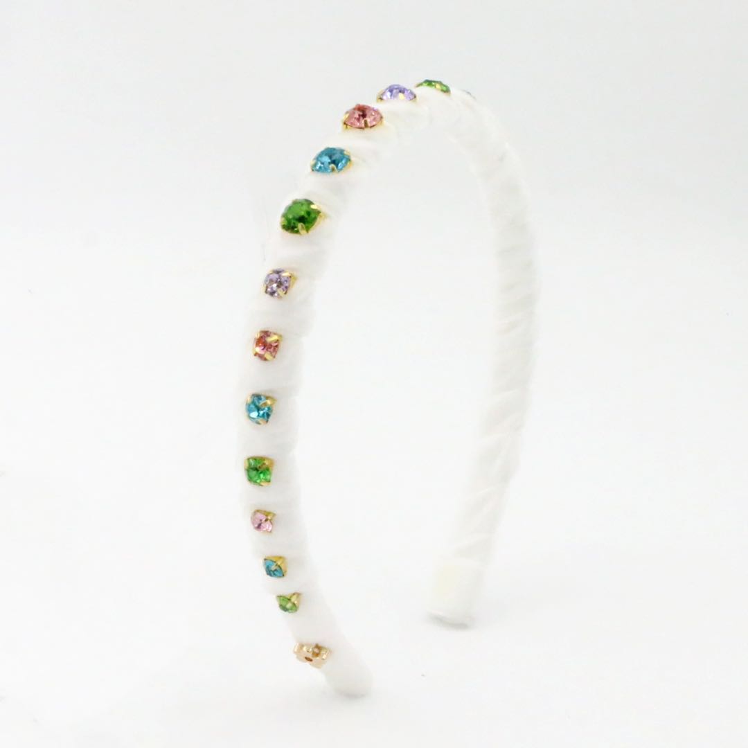 Multi Velvet Stones Headband