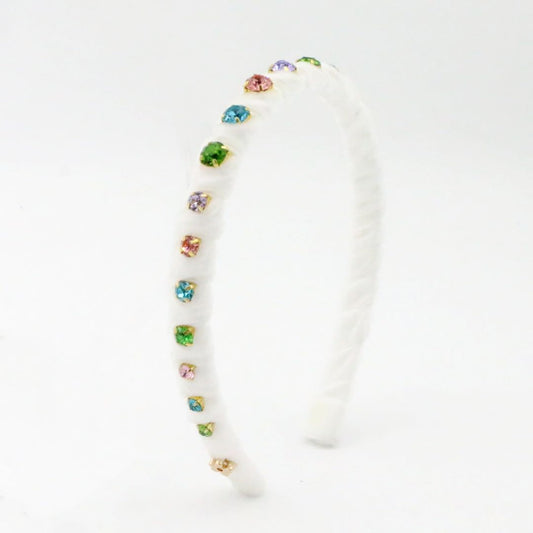 Multi Velvet Stones Headband