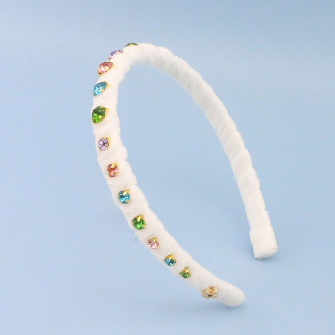 Multi Velvet Stones Headband