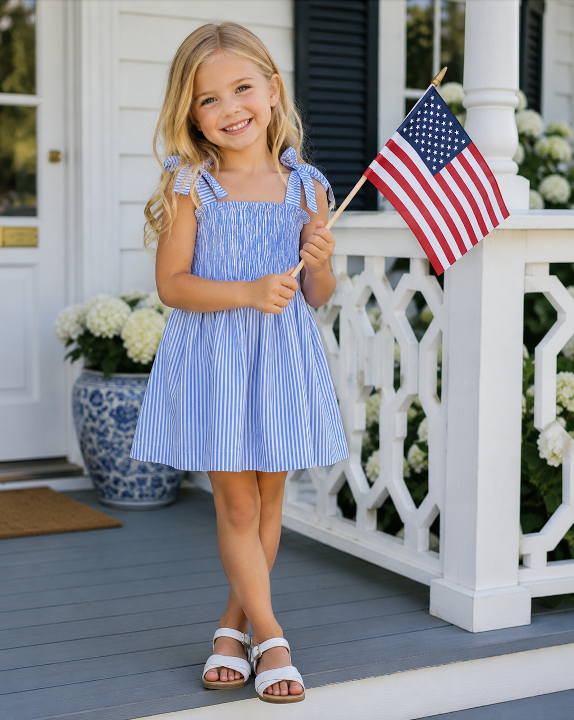 Adelaide Dress Sailor Stripe