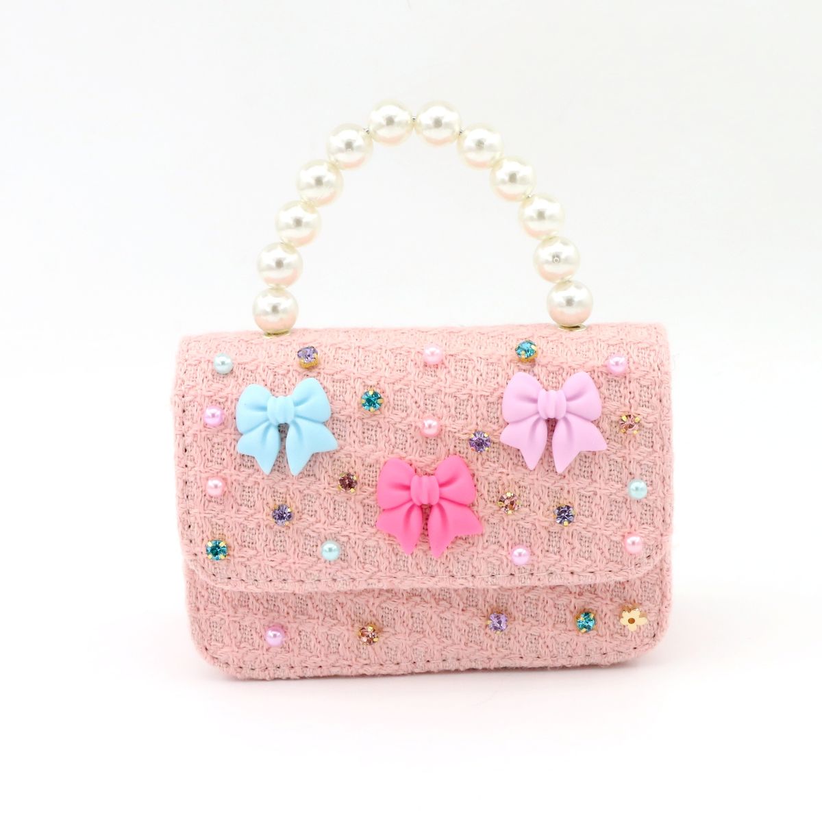 Bows Tweed Purse