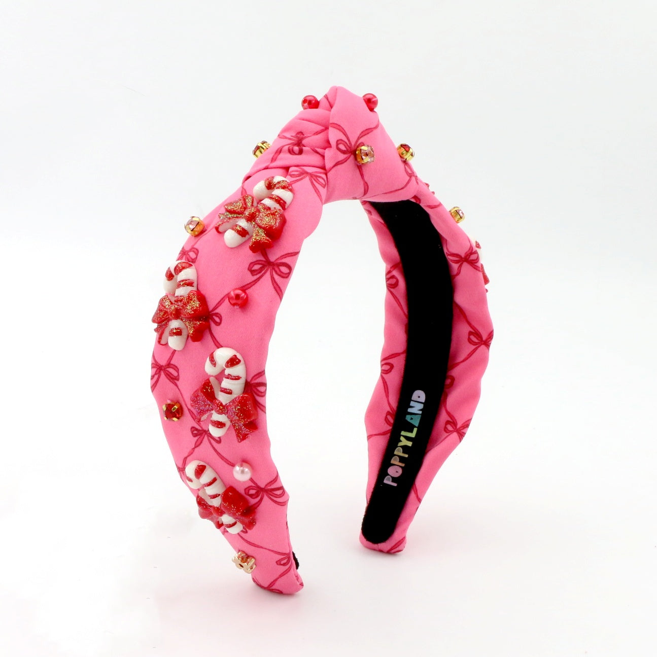 Candy Cane on Bow Print Headband