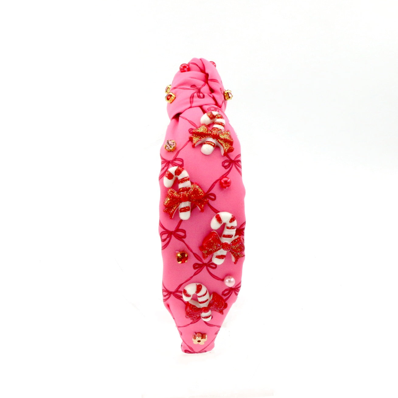Candy Cane on Bow Print Headband