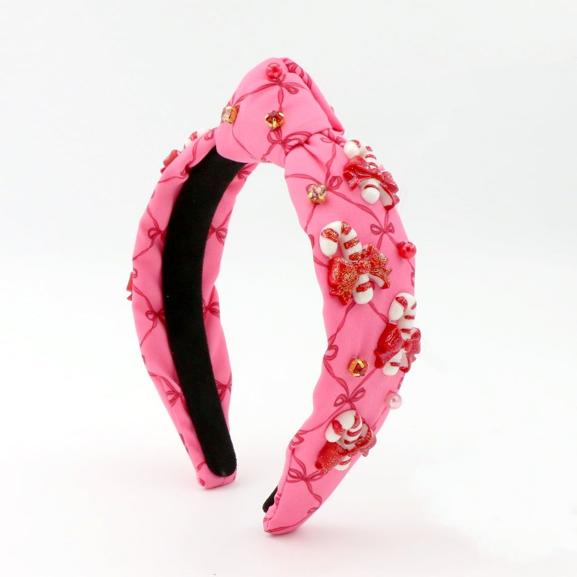 Candy Cane on Bow Print Headband