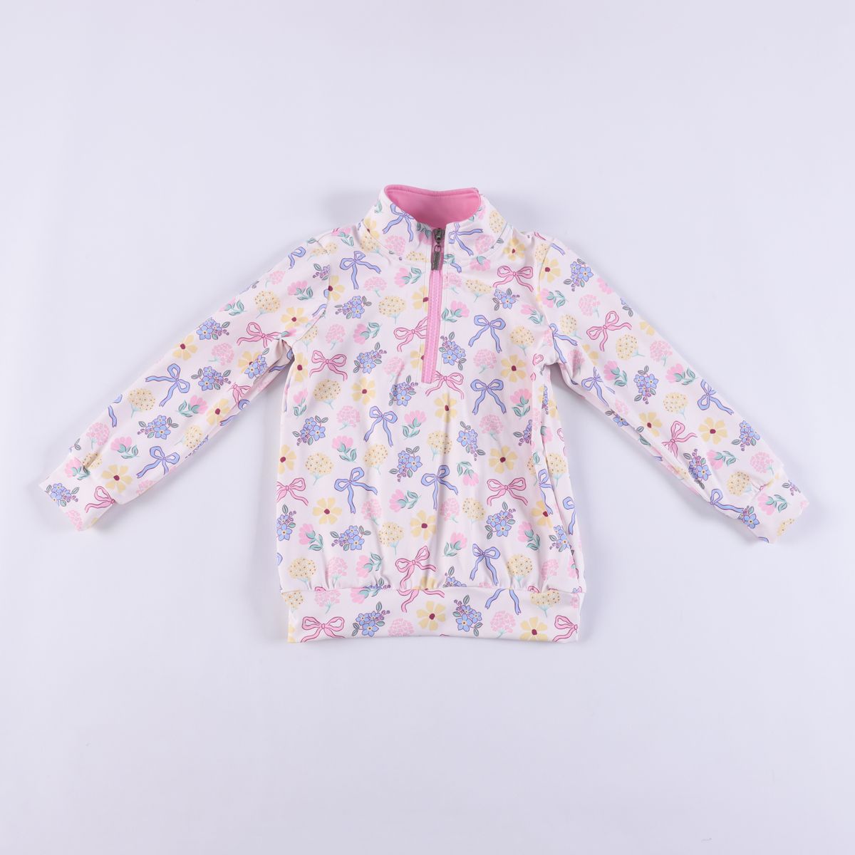 Lilly Pullover-Pink & White
