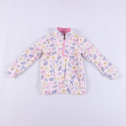 Lilly Pullover-Pink & White