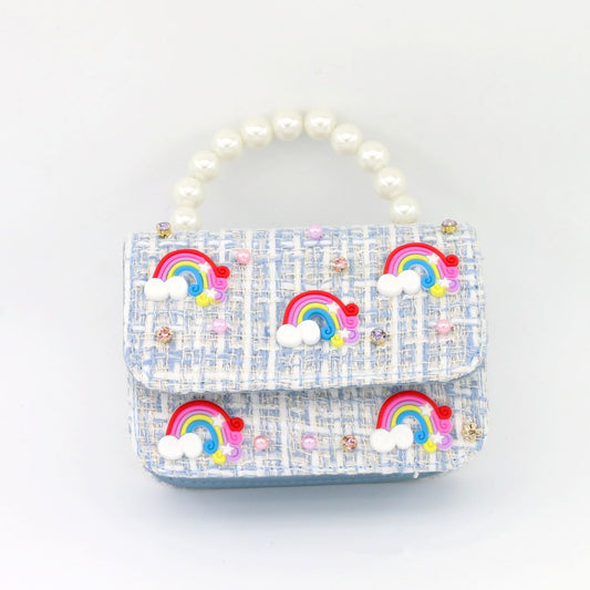 Rainbow Tweed Purse