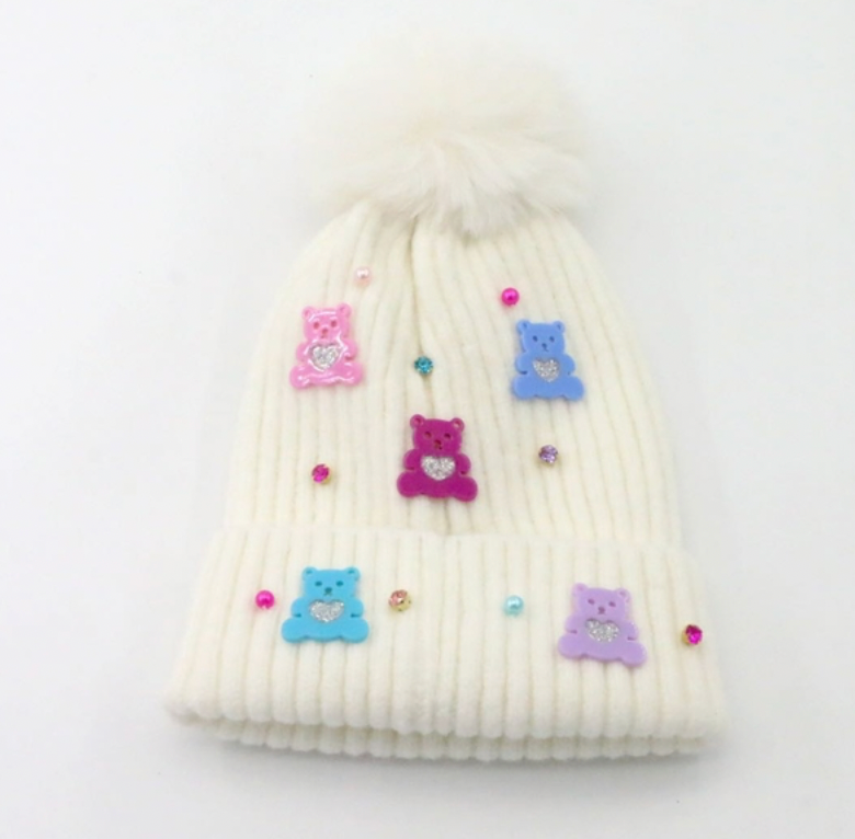 Glitzy Gummy Bear Beanie