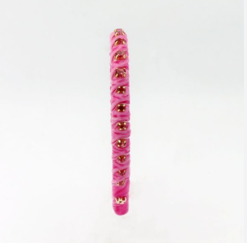 Velvet Stones Pink Headband