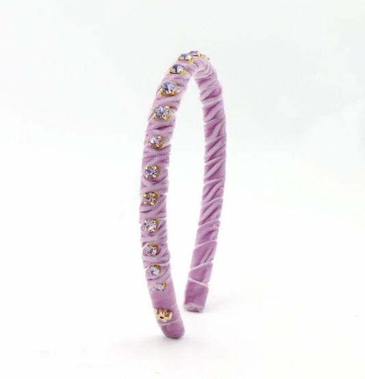 Velvet Stones Light Purple Headband