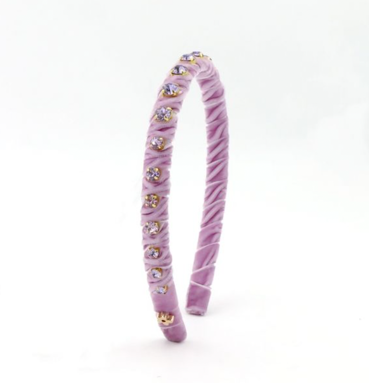 Velvet Stones Light Purple Headband