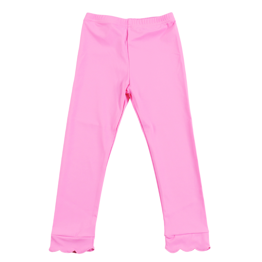 Scalloped Leggings Poppy Pink