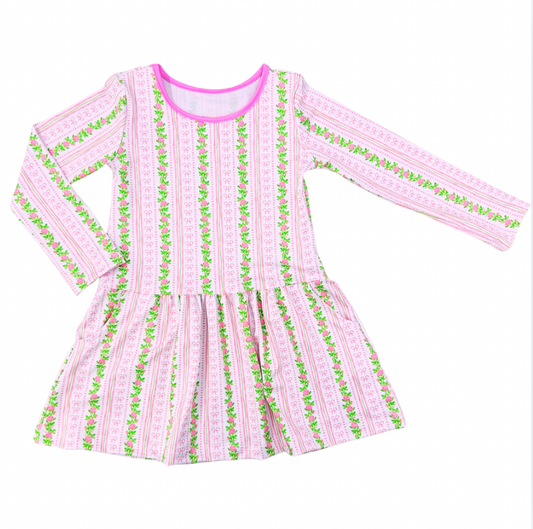Hattie Dress Bow Garden