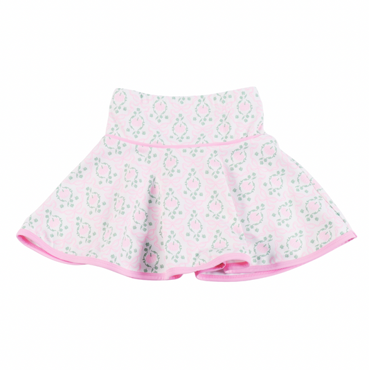 Ruth Skirt Pink Poppy Parade