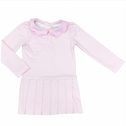 Claire Dress Poppy Pink Gingham