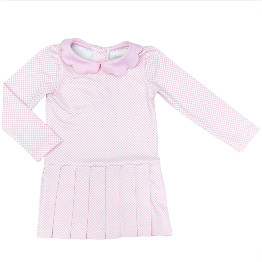 Claire Dress Poppy Pink Gingham