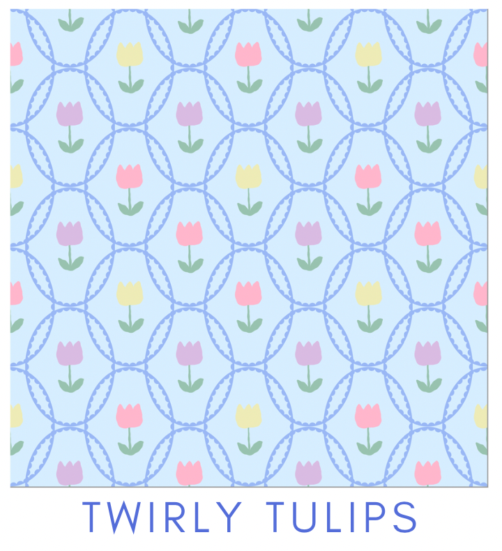 Carmel Set Twirly Tulips