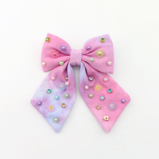 Smiley Flower Bow