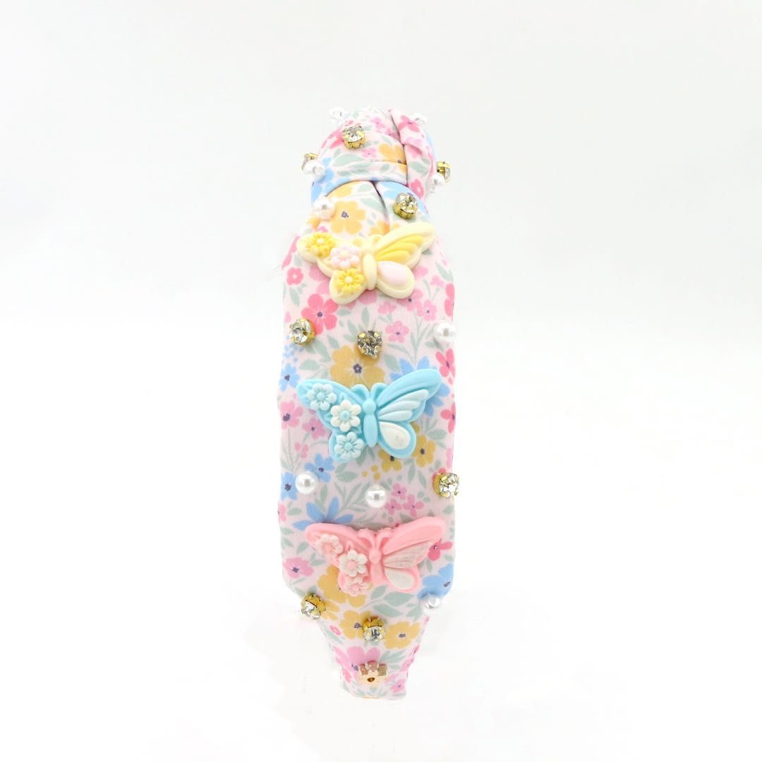 Flowers + Butterflies Headband