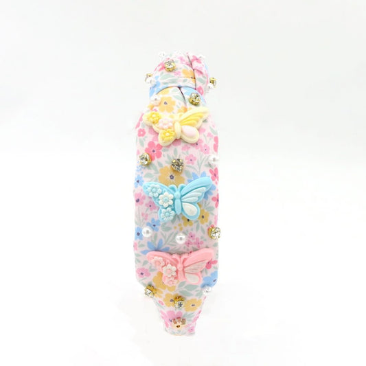 Flowers + Butterflies Headband